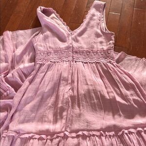 Boho maxi ruffle dress